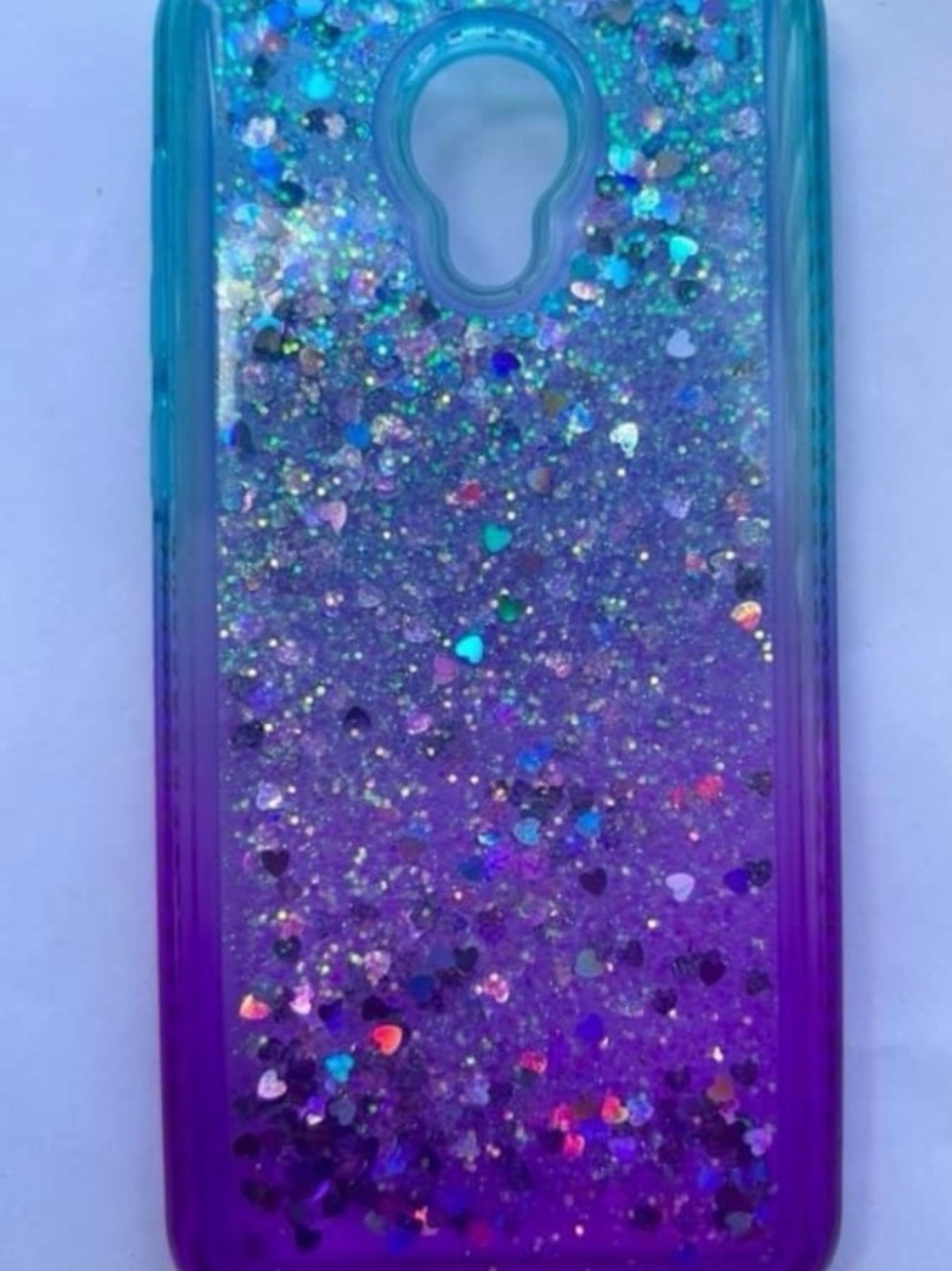 1X Evolve phone case Purple Ombre Glitter Phone Case